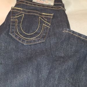 True Religion Size 25 Straight Jeans
